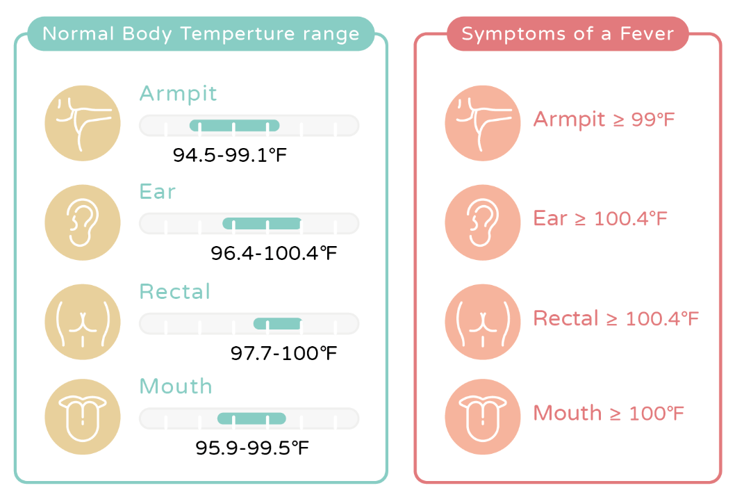 Ear Temperature Fever Chart